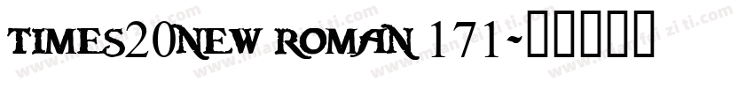 times20new roman 171字体转换